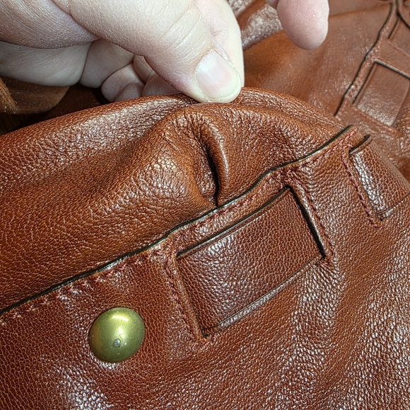 Coach Dylan Limited Edition Cracked Leather Brick Red Tote #14633 - Picture 15 of 16